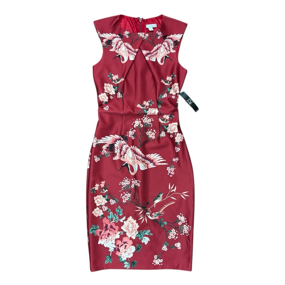 NY & CO | Floral Cranes Midi Dress